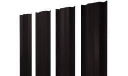 Штакетник М-образный В с прямым резом 0,5 Satin Matt TX RAL 9005 черный купить в краснодаре