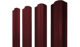 Штакетник М-образный В фигурный 0,5 Satin RAL 3005 красное вино купить в краснодаре