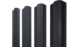 Штакетник М-образный В фигурный 0,5 Satin RAL 7024 мокрый асфальт купить в краснодаре