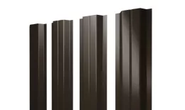 Штакетник П-образный A с прямым резом 0,4 PE-Matt-Double RR 32 темно-коричневый купить в краснодаре