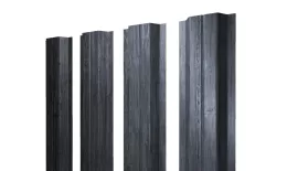 Штакетник П-образный A с прямым резом 0,45 Print Premium Grey Wood TwinColor купить в краснодаре