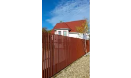 Штакетник П-образный A с прямым резом 0,5 PurLite Matt RAL 8004 терракота купить в краснодаре