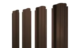Штакетник П-образный B фигурный 0,5 Drap RAL 8017 шоколад купить в краснодаре