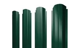 Штакетник П-образный А фигурный 0,5 Satin Matt RAL 6005 зеленый мох купить в краснодаре
