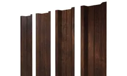 Штакетник П-образный В с прямым резом 0,45 Print-Double Premium Cherry Wood Dark F купить в краснодаре