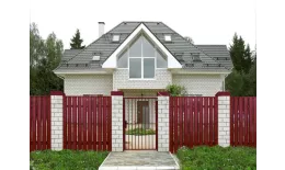 Штакетник П-образный В с прямым резом 0,5 Satin RAL 3005 красное вино купить в краснодаре