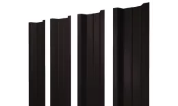 Штакетник П-образный В с прямым резом 0,5 Velur X RAL 9005 черный купить в краснодаре