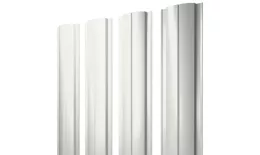 Штакетник Полукруглый Slim с прямым резом 0,45 Drap TX RAL 9003 сигнальный белый купить в краснодаре