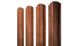 Штакетник Полукруглый Slim фигурный 0,45 Print Premium Rowan Wood Intense FTC купить в краснодаре
