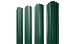 Штакетник Полукруглый Slim фигурный 0,5 Satin Matt RAL 6005 зеленый мох купить в краснодаре