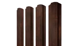 Штакетник Прямоугольный фигурный 0,45 Print Premium Cherry Wood Dark FTC купить в краснодаре