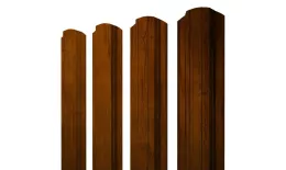 Штакетник Прямоугольный фигурный 0,45 Print Premium Golden Wood Intense FTC купить в краснодаре