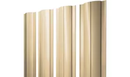 Штакетник Круглый с прямым резом 0,45 PE RAL 1014 слоновая кость купить в краснодаре