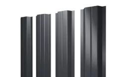 Штакетник П-образный A с прямым резом 0,5 Drap RAL 7024 мокрый асфальт купить в краснодаре