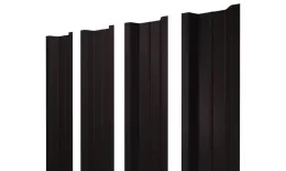 Штакетник П-образный В с прямым резом 0,4 PE-Matt-Double RAL 9005 черный купить в краснодаре