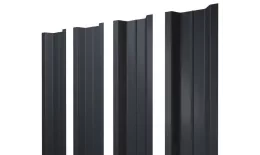 Штакетник П-образный В с прямым резом 0,5 Drap RAL 7024 мокрый асфальт купить в краснодаре