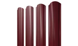 Штакетник Полукруглый Slim фигурный 0,45 Drap TR RAL 3005 красное вино купить в краснодаре