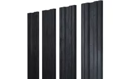 Штакетник Twin с прямым резом 0,45 Print Premium Grey Wood TwinColor купить в краснодаре