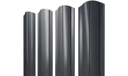 Штакетник Круглый фигурный 0,45 Drap TR lite RAL 7024 мокрый асфальт купить в краснодаре