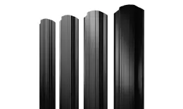 Штакетник Прямоугольный фигурный 0,45 Drap-double TX RAL 9005 черный купить в краснодаре