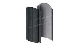 Штакетник металлический МЕТАЛЛ ПРОФИЛЬ Э-118-О (VikingMP-01-7016-0.45) купить в краснодаре