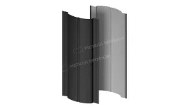 Штакетник металлический МЕТАЛЛ ПРОФИЛЬ Э-118-Т (VALORI-20-DarkGrey-0.5) купить в краснодаре