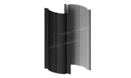 Штакетник металлический МЕТАЛЛ ПРОФИЛЬ Э-118-Т (VikingMP E-20-9005-0.5) купить в краснодаре