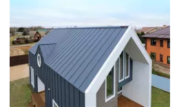 Фальц двойной стоячий Grand Line 0,5 PurLite Matt с пленкой на замках RAL 7024 мокрый асфальт купить в краснодаре