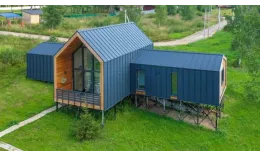 Кликфальц Grand Line 0,5 Drap с пленкой на замках RAL 7024 мокрый асфальт купить в краснодаре