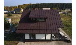 Кликфальц Grand Line 0,5 Drap с пленкой на замках RAL 8017 шоколад купить в краснодаре