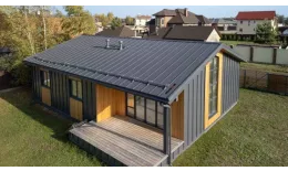 Кликфальц Pro Gofr Grand Line 0,5 Drap с пленкой на замках RAL 7024 мокрый асфальт купить в краснодаре