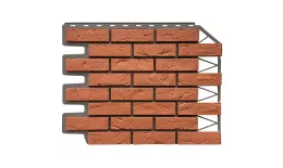Фасадная панель Fineber КИРПИЧ БАВАРСКИЙ Терракотовый