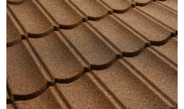 Черепица композитная 0.40мм 1340х420мм CM ROOF BOND COFFEE (кофе) купить в краснодаре