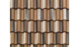 Вид сверху Цементно-песчаная минеральная черепица Braas Адриа