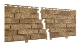 Фасадные панели Ю-Пласт Стоун Хаус Кварцит Коричневый купить в краснодаре