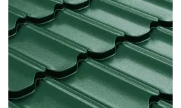 Металлочерепица Grand Line Квинта плюс (Kvinta Plus) 0,5 Satin RAL 6005 зеленый мох купить в краснодаре