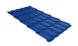 Металлочерепица Grand Line Квинта плюс (Kvinta Plus) 0,45 Полиэстер RAL 5002 ультрамариново-синий купить в краснодаре