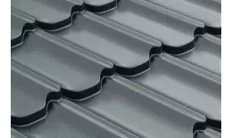 Металлочерепица Grand Line Квинта плюс (Kvinta Plus) 0,45 Полиэстер RAL 7005 мышино-серый купить в краснодаре