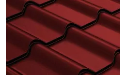 Металлочерепица GL Камея (Kamea) 0,5 GreenCoat Pural Matt RAL 3009 оксидно-красный купить в краснодаре
