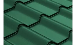 Металлочерепица GL Камея (Kamea) 0,5 GreenCoat Pural Matt RAL 6020 хромовая зелень купить в краснодаре