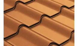 Металлочерепица GL Камея (Kamea) 0,5 Quarzit Cuprum Steel медь купить в краснодаре