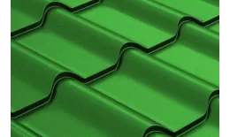 Металлочерепица Grand Line Камея (Kamea) 0,45 Полиэстер RAL 6002 лиственно-зеленый купить в краснодаре