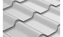 Металлочерепица Grand Line Камея (Kamea) 0,45 Полиэстер RAL 9006 бело-алюминиевый купить в краснодаре