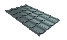 Металлочерепица Grand Line Камея (Kamea) 0,45 Полиэстер RAL 7005 мышино-серый купить в краснодаре