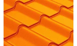 Металлочерепица Grand Line Камея (Kamea) 0,45 Полиэстер RAL 2004 оранжевый купить в краснодаре