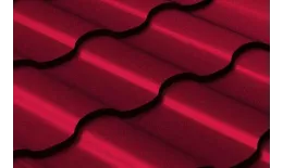 Металлочерепица GL Кредо (Kredo) 0.45 Drap RAL 3005 красное вино купить в краснодаре