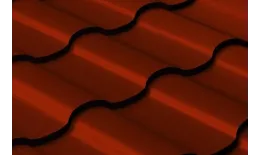 Металлочерепица Grand Line Кредо (Kredo) 0.5 Satin RAL 3011 коричнево-красный купить в краснодаре