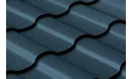 Вид на кровле Металлочерепица GL Kredo 0.5 Rooftop Matte RAL 7024