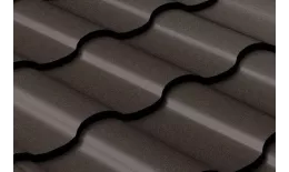 Металлочерепица GL Кредо (Kredo) 0.5 Rooftop Matte (Стальной Бархат) RR 32 темно-коричневый купить в краснодаре