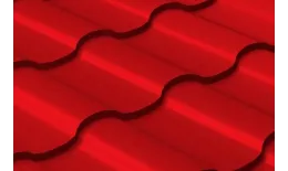 Металлочерепица Grand Line Кредо (Kredo) 0.45 Полиэстер RAL 3003 рубиново-красный купить в краснодаре